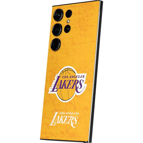 NBA Los Angeles Lakers Distressed Galaxy S25 Ultra Skin